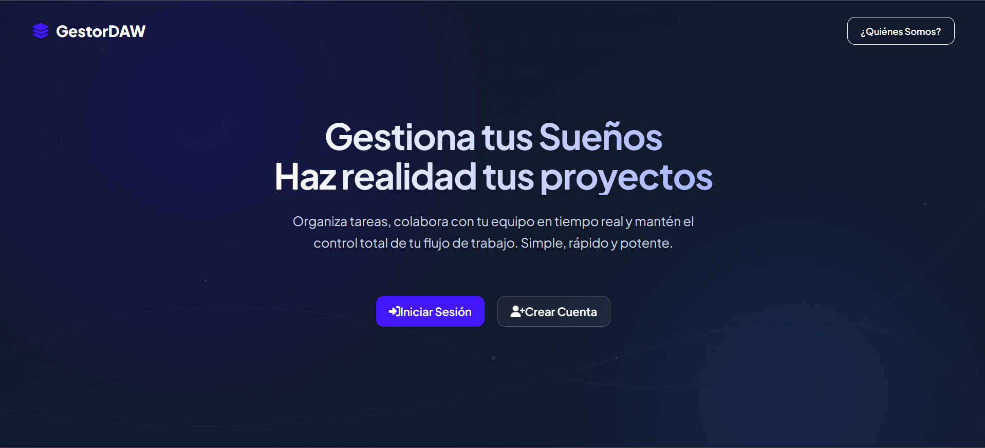 Dashboard de GestorDAW